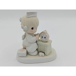 Precious Moments Time Heals Figurine 1990 Enesco 523739 Vintage Angel Sympathy